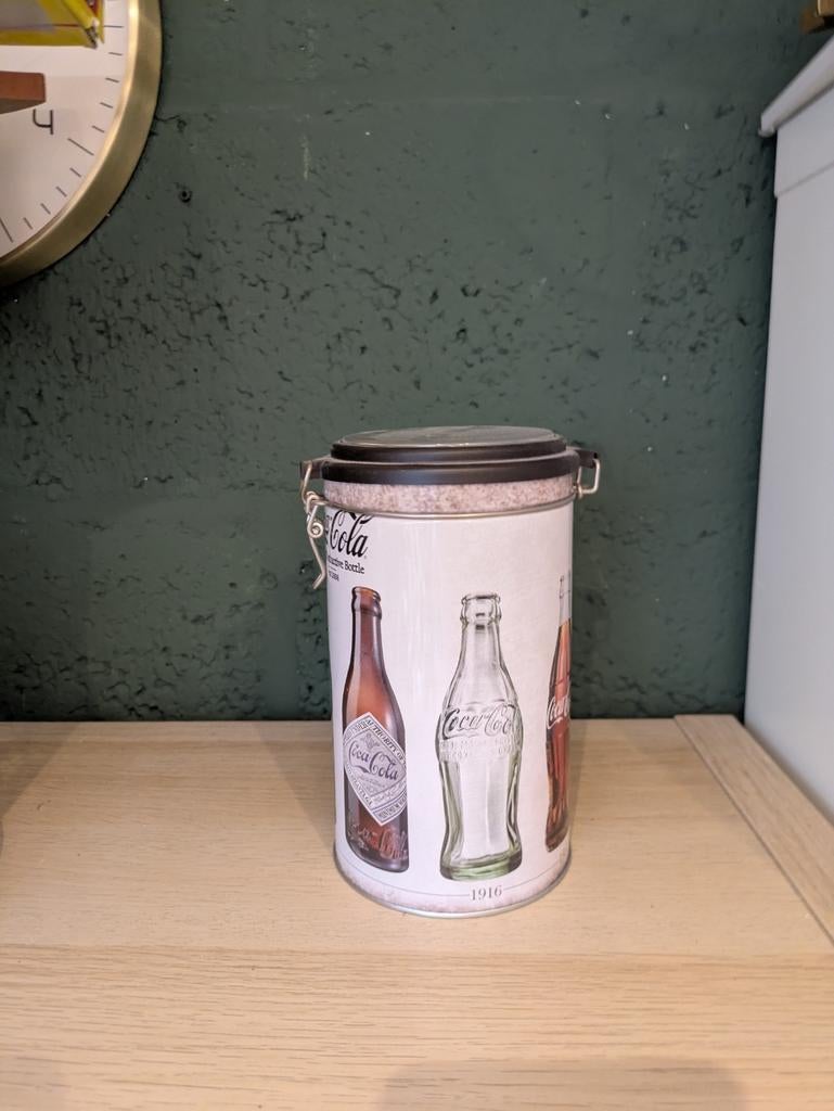 Vintage Coca-Cola voorraadbus met beugelsluiting, Ophalen of Verzenden
