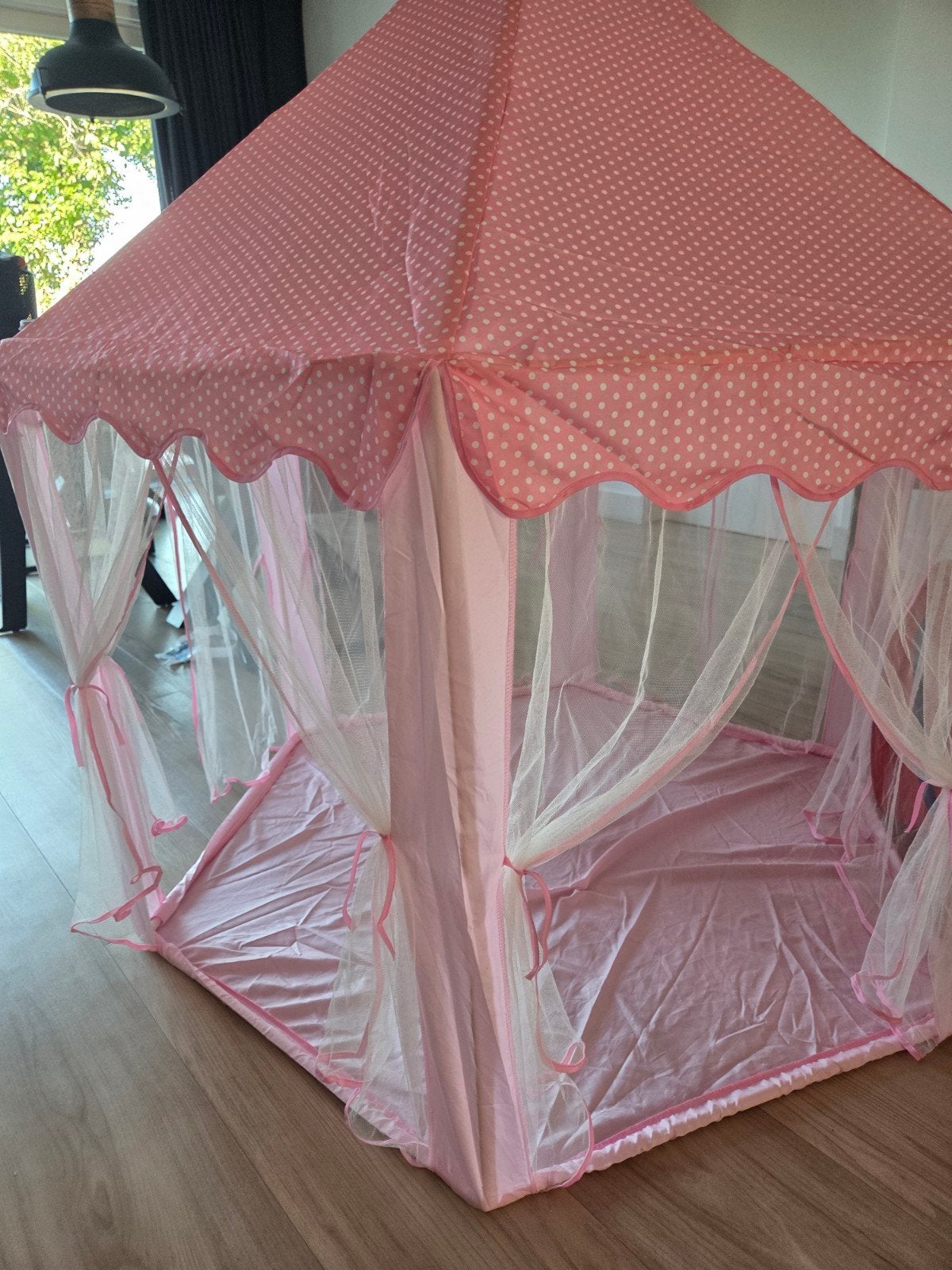 Roze speelhuisje/tent kasteel voor kinderen, Kinderen en Baby's, Ophalen, Gebruikt