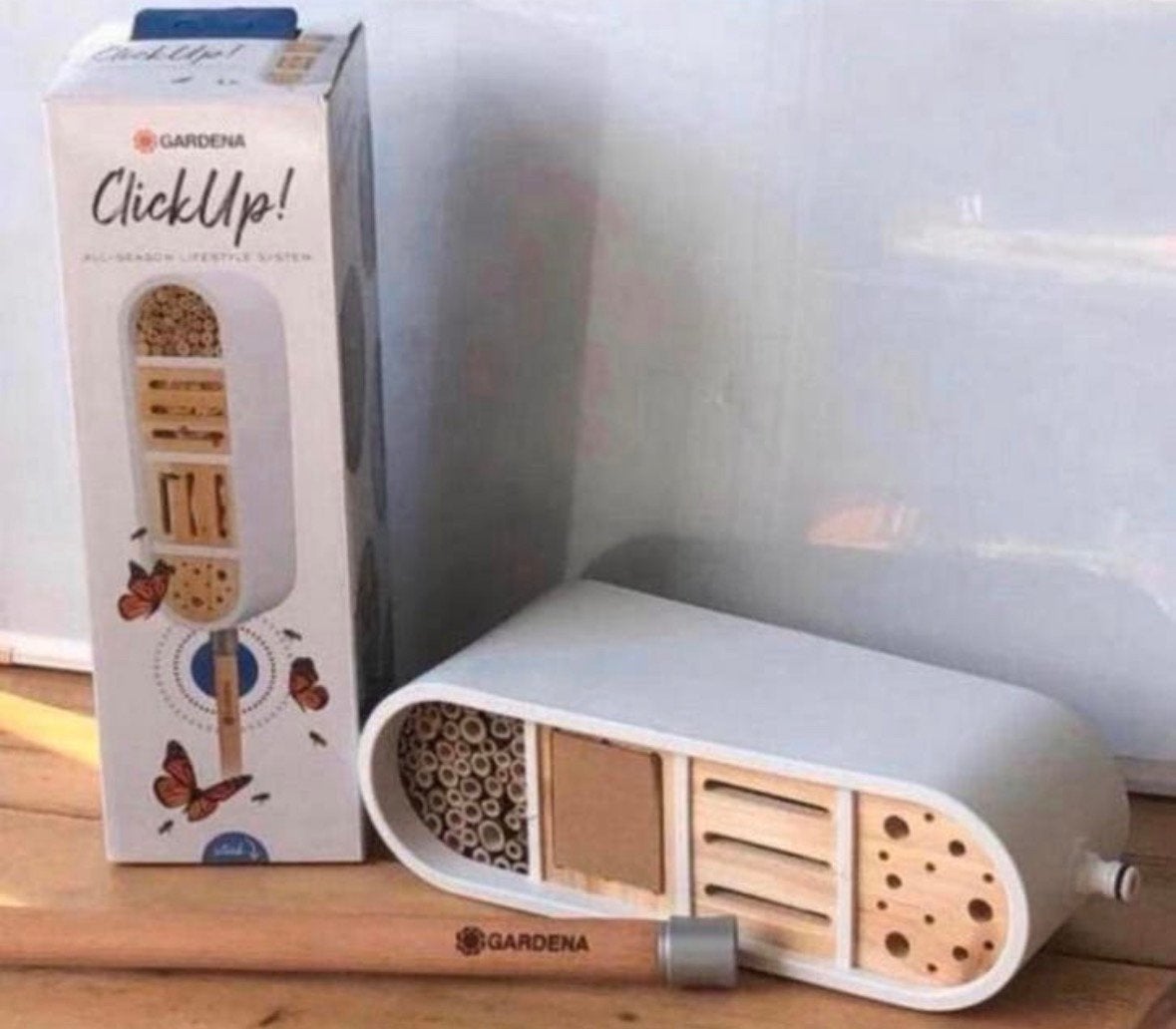 Gardena click up insectenhotel + steel NIEUW, Ophalen, Nieuw