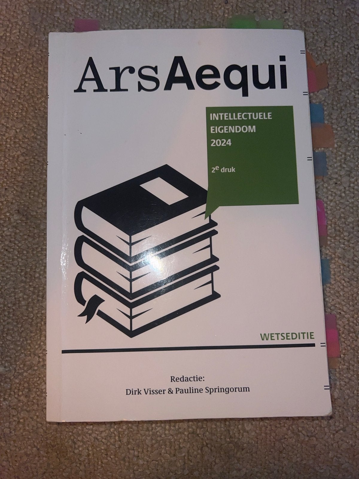 Ars Aequi Intellectuele Eigendom 2024 - 2e druk, Ophalen of Verzenden, Alpha, Zo goed als nieuw, WO