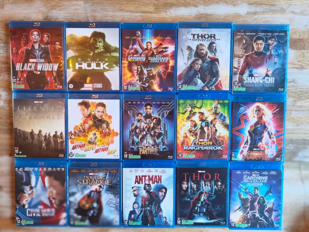 27 marvel blueray films, Cd's en Dvd's, Blu-ray, Ophalen of Verzenden, Zo goed als nieuw, Actie