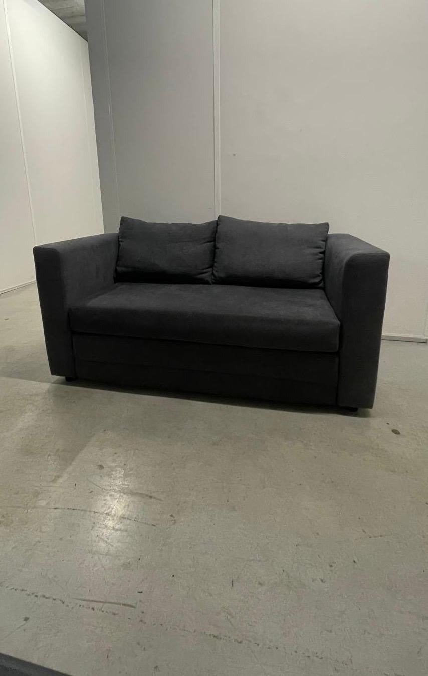 Zo goed als nieuwe slaapbank Sirena - Antraciet, Ophalen, Tweepersoons, 190 cm of minder, Zo goed als nieuw
