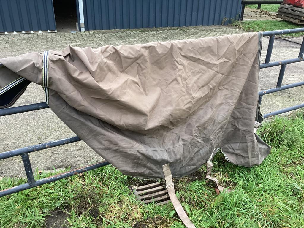 Horseware regendeken met hals. 0 gram, Dieren en Toebehoren, Full (L), 0 g, Ophalen of Verzenden, Zo goed als nieuw