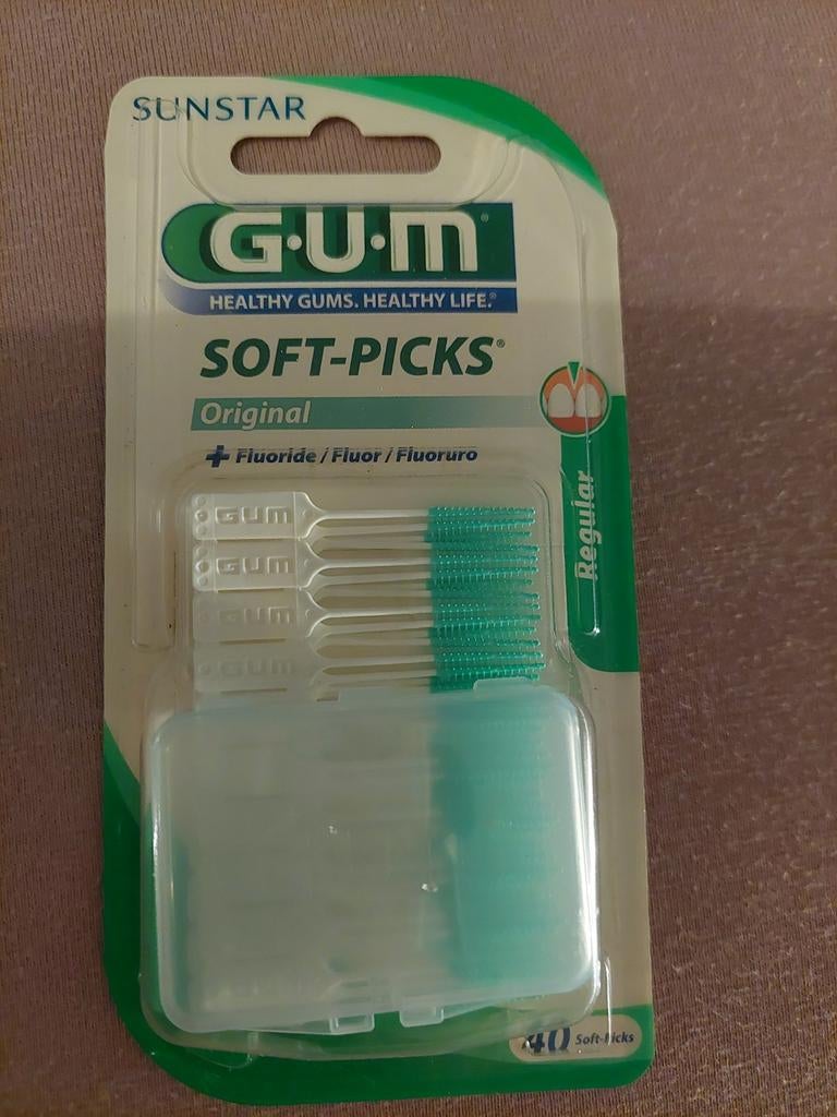 GUM SOFT-PICKS Original met Fluoride - 40 stuks, Sieraden, Tassen en Uiterlijk, Uiterlijk | Mondverzorging, Ophalen, Nieuw, Overige typen