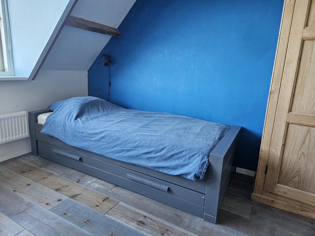 Eenpersoonsbed en opberg/matras lade Dennis Woood, Ophalen, Gebruikt, 90 cm, Eenpersoons