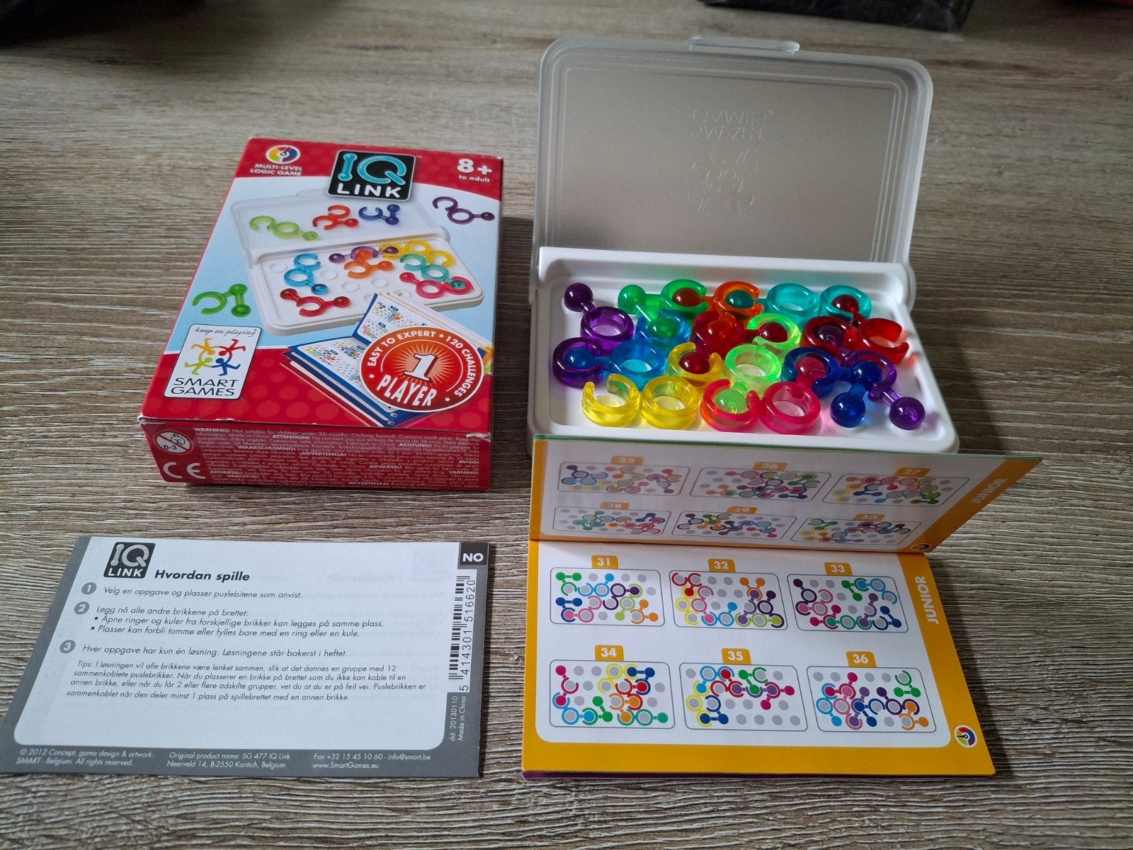 IQ link spelletje, Ophalen of Verzenden, Minder dan 500 stukjes, Zo goed als nieuw, Rubik's of 3D-puzzel