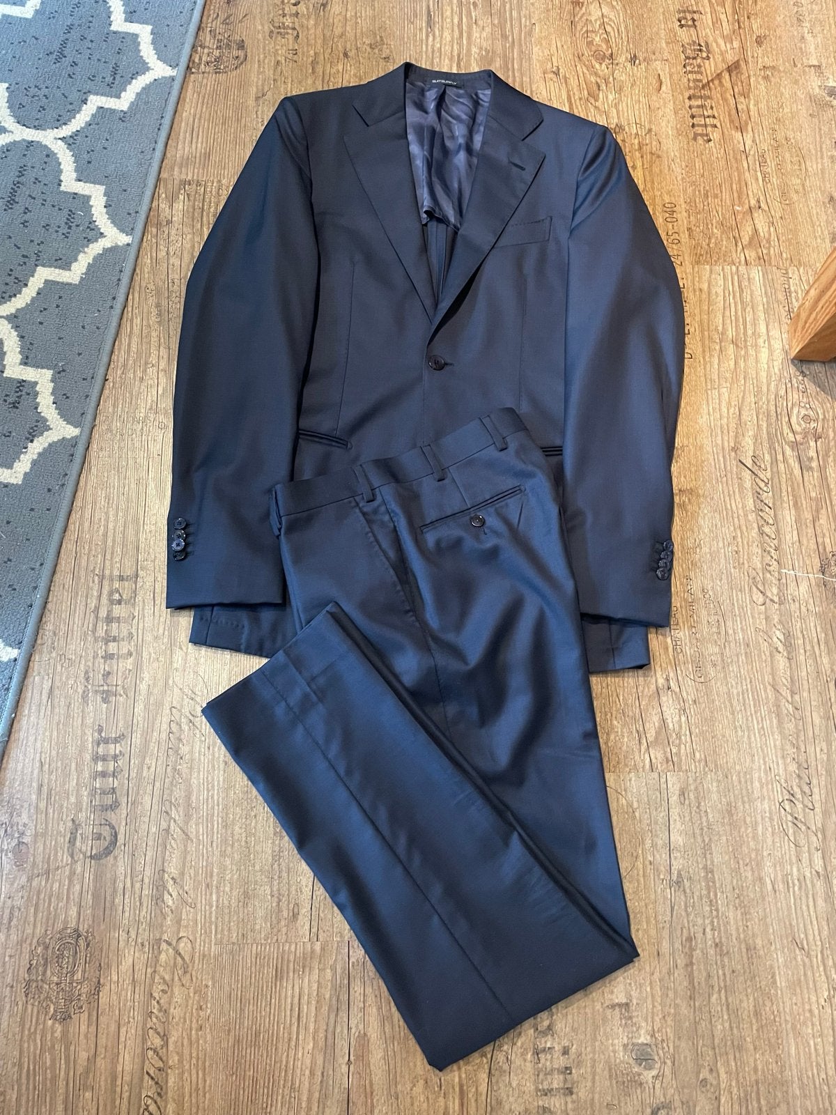 Suitsupply La Spalla Herenpak Wol Navy Maat 46, Ophalen of Verzenden, Zo goed als nieuw, Maat 46 (S) of kleiner, Blauw