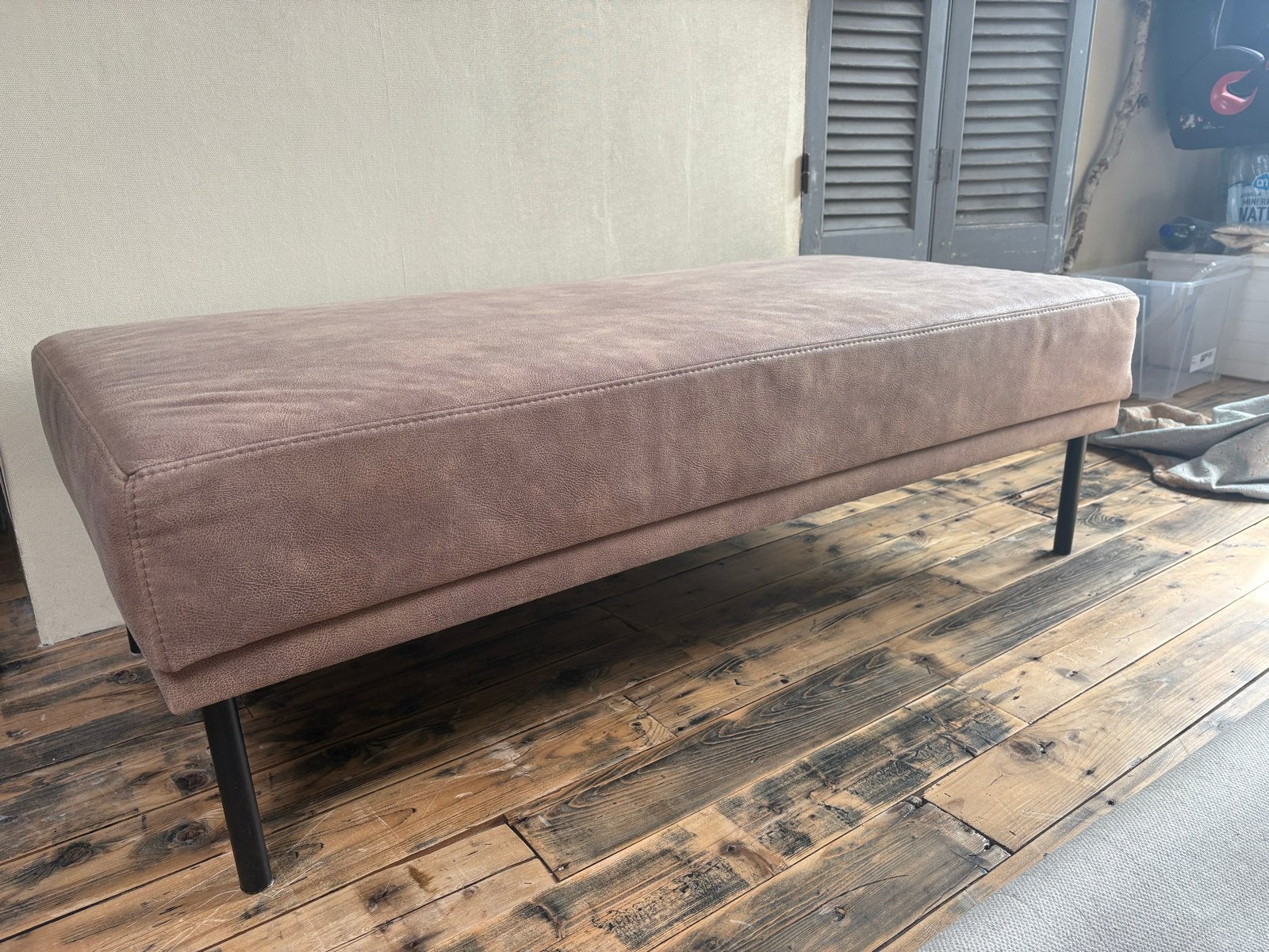 Poef met afneembare hoes, Ophalen, Gebruikt, 125 cm of meer, Stof