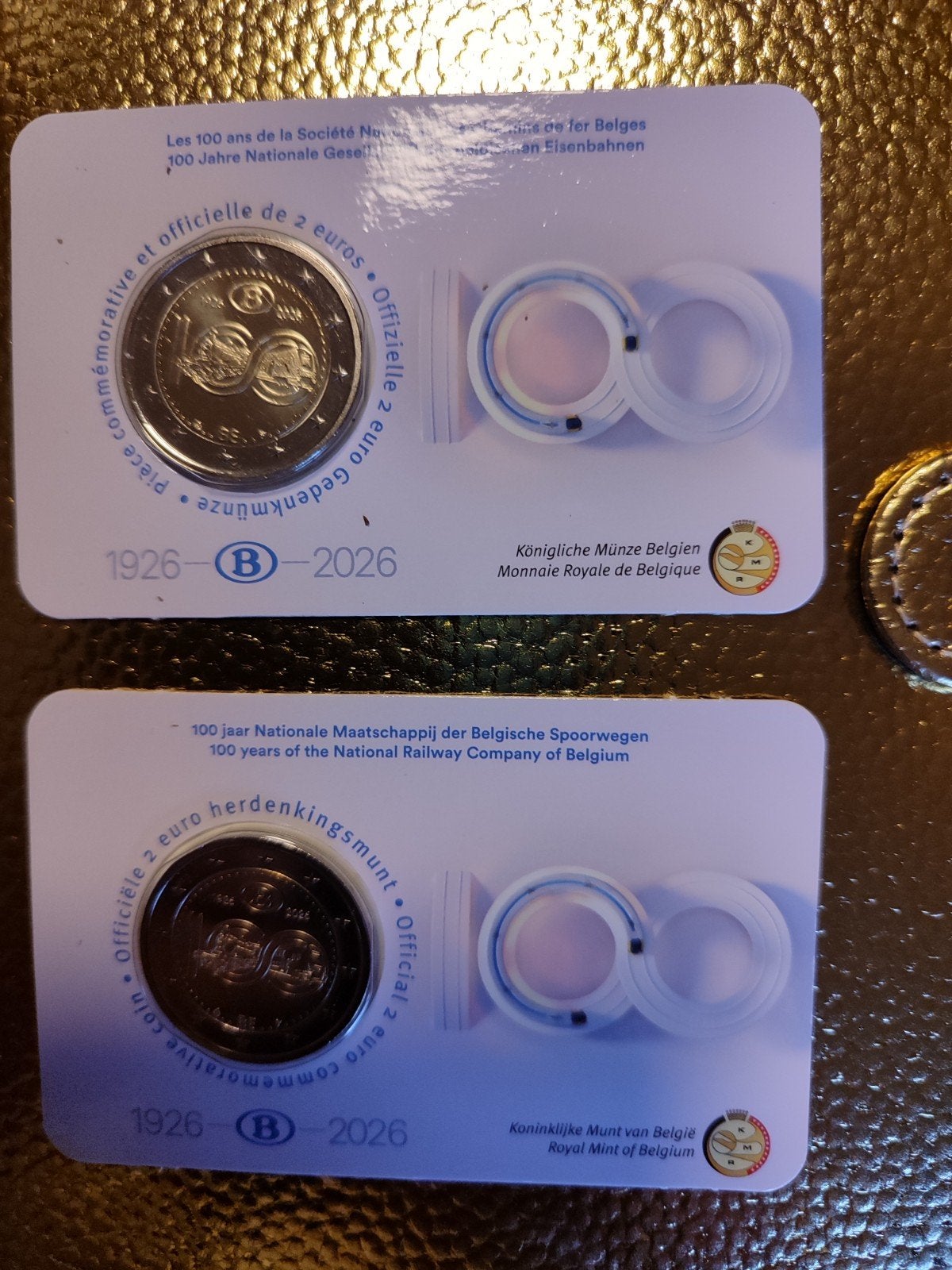 België 2 euro 2026 BU 100 jr. Nationale Spoorwegen NL/FR CC, Ophalen of Verzenden, België, 2 euro, Setje