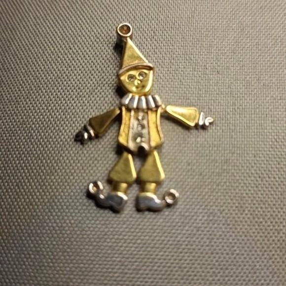 Gouden en Zilveren Clown Hanger - Uniek Design, Ophalen of Verzenden