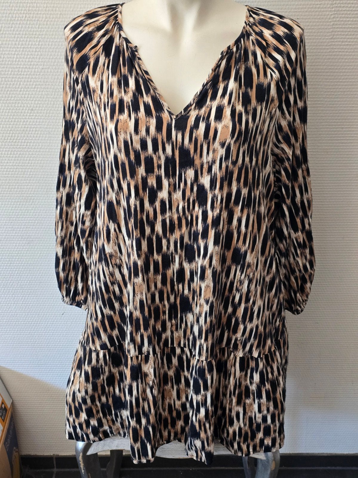 C&A Tuniek met luipaardprint, maat 38, Maat 38/40 (M), Meerkleurig, Ophalen of Verzenden, Gedragen