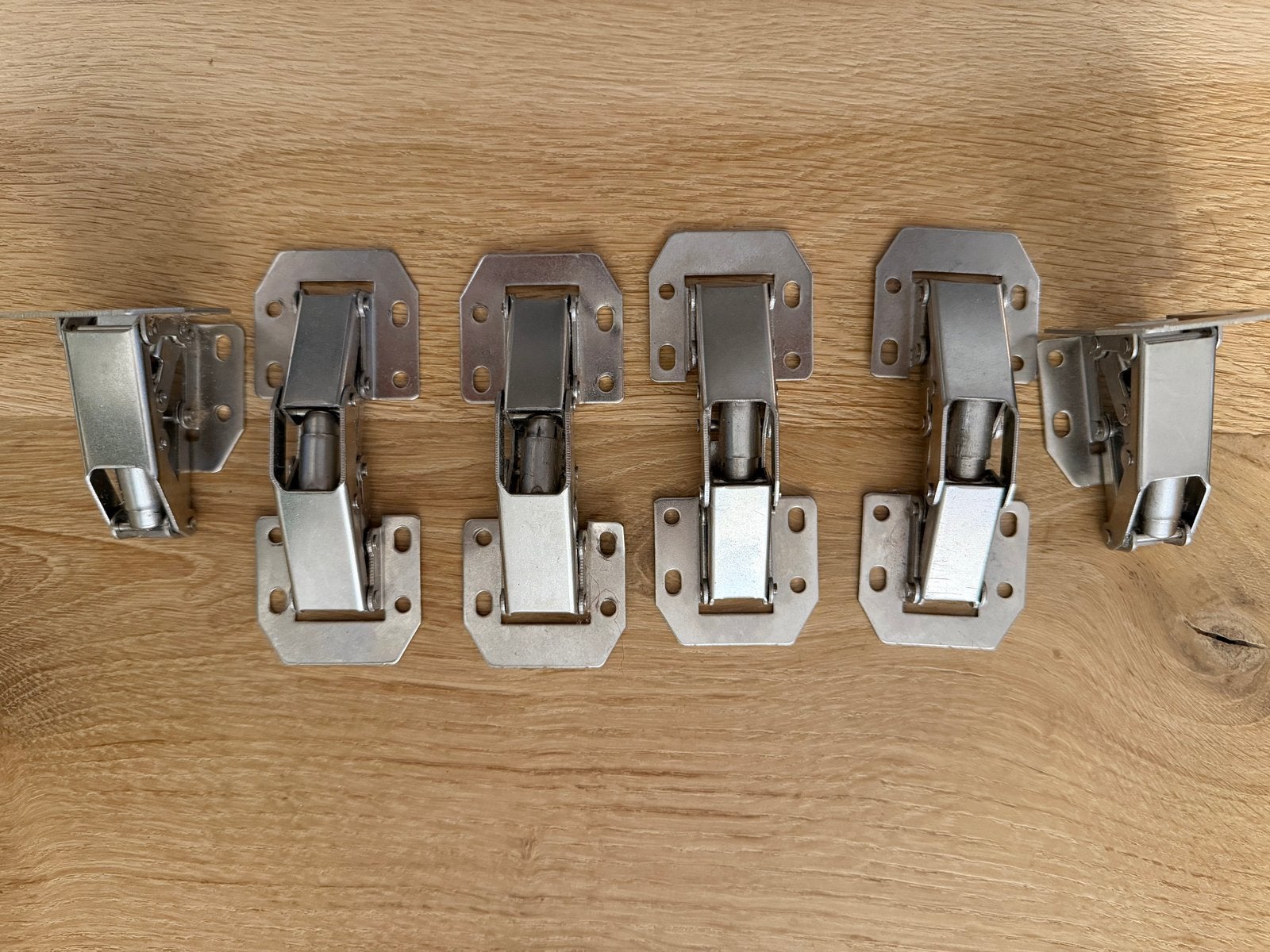 Set van 6 scharnieren voor kasten, Ophalen, Gebruikt, Rvs, Scharnier