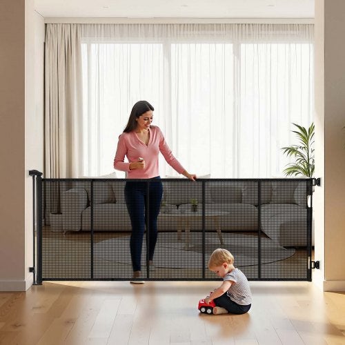 Uitschuifbare traphek baby of hond, Ophalen of Verzenden, Nieuw, 115 cm of meer, Oprolhekje