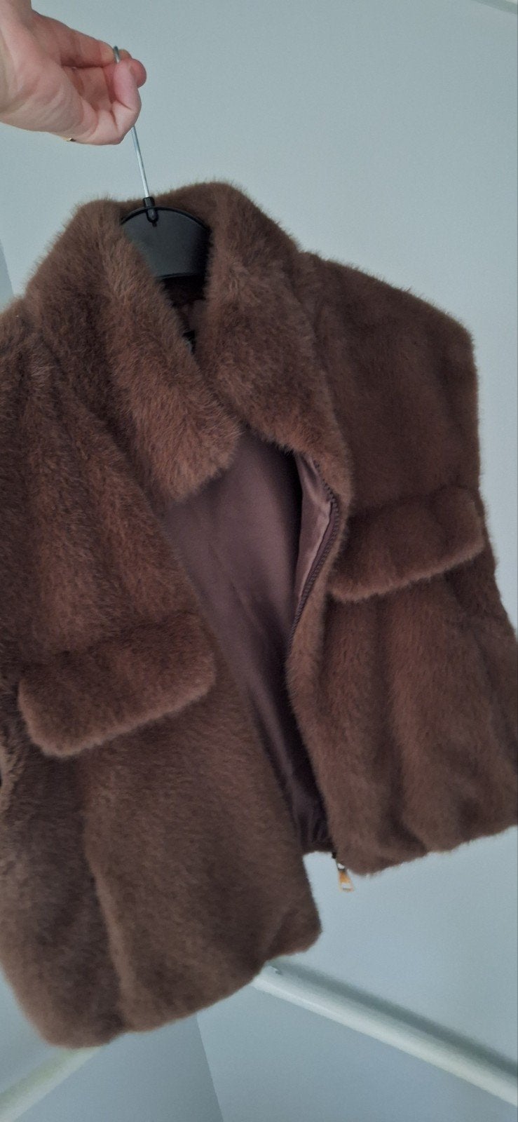 Bruin bont gilet met gouden rits en elastische band, Kleding | Dames, MAR&CO, Ophalen of Verzenden, Zo goed als nieuw