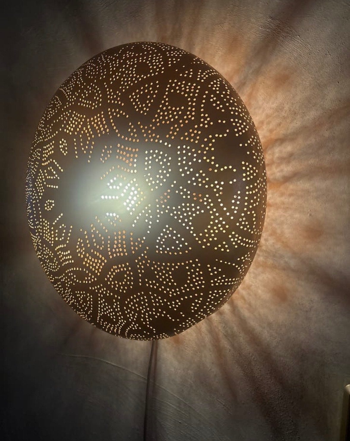 Koperen Wandlamp, Ophalen of Verzenden, Zo goed als nieuw, Metaal