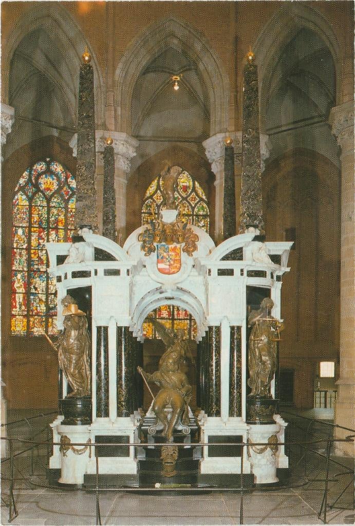 DELFT Nieuwe Kerk Grafmonument met Hek, Verzenden, 1980 tot heden, Ongelopen, Zuid-Holland