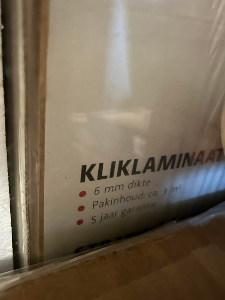 Nieuw Laminaat, Ophalen, 50 tot 150 cm, Zo goed als nieuw, 10 m² of meer