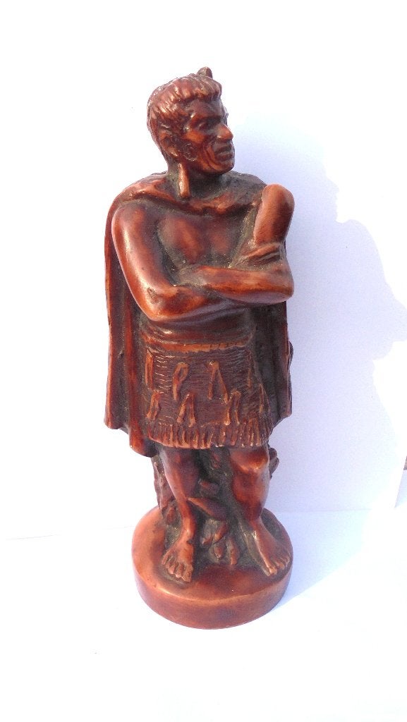 Coco Joe's Happa kunsthouten Beeld Koning Kamehameha I, Oceanië, Ophalen of Verzenden, Handgemaakt, 20 - 50 cm