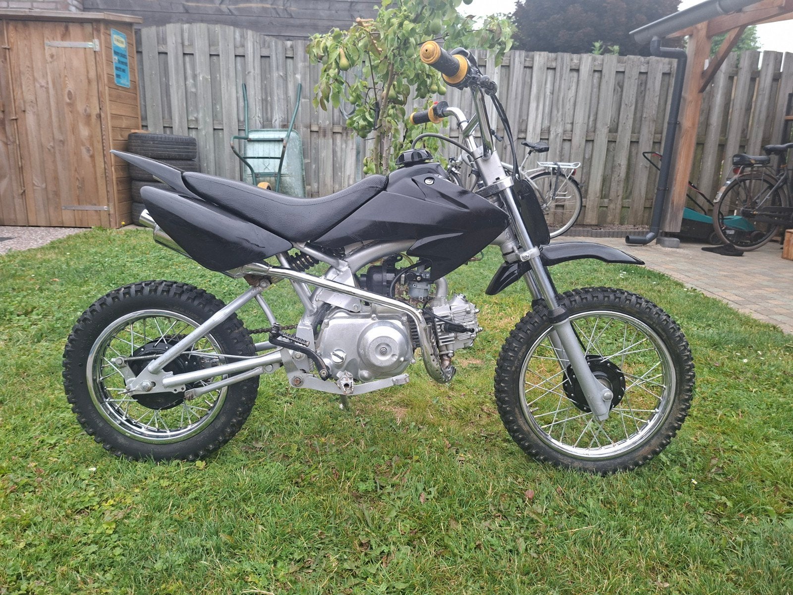 Pitbike dirtbike 50cc 4 versnellingen half automaat, Fietsen en Brommers, Minibikes, Midibikes en Pitbikes, Gebruikt, Pitbike
