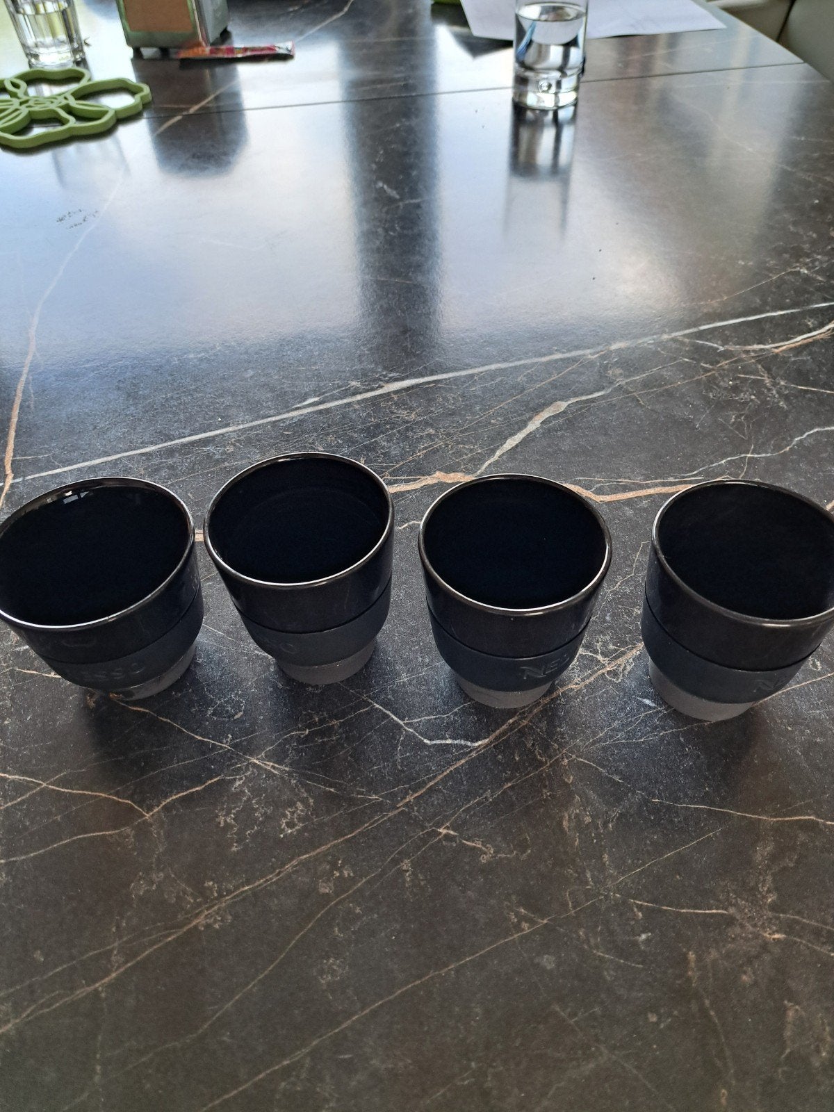 Nespresso koffiekopjes, 3x lungo en 1x cappuccino, Ophalen, Glas, Overige stijlen, Kop(pen) en/of Schotel(s)
