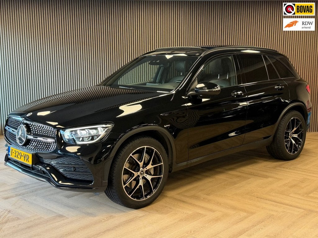 Mercedes-Benz GLC-klasse 200 4MATIC Premium Plus AUT PANORAM, Auto's, Mercedes-Benz, Gebruikt, Euro 6, Leder en Stof, Zwart