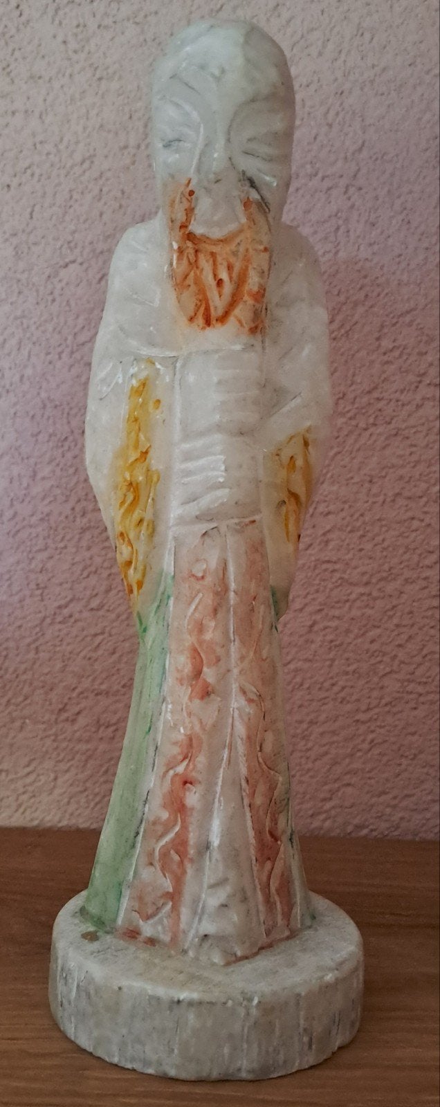Oude Chinese Wijze Man Beeldje - Speksteen, Antiek en Kunst, Handgemaakt, Ophalen of Verzenden, 20 - 50 cm, Steen of Keramiek