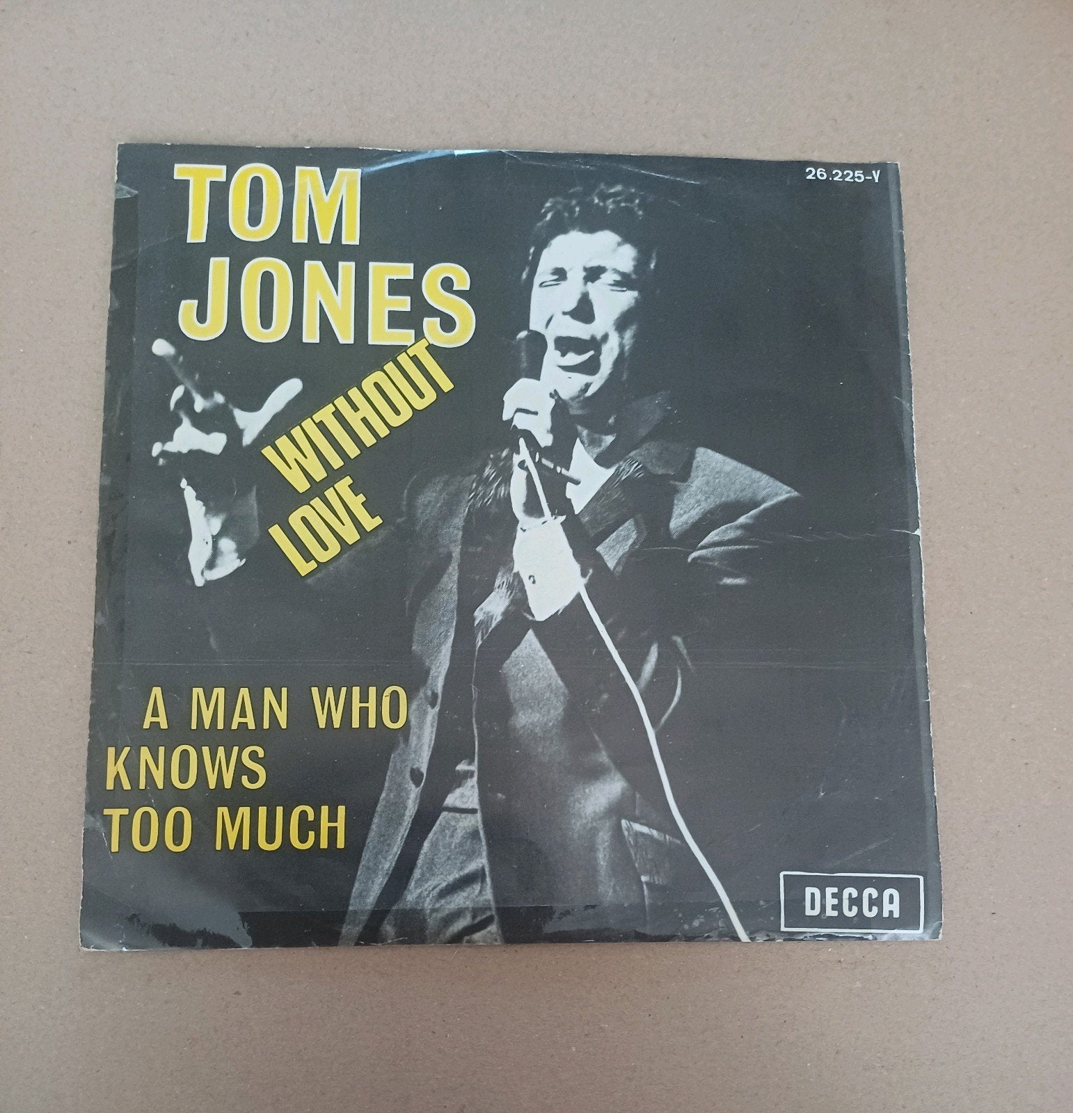 Tom Jones  - Without Love, Cd's en Dvd's, Vinyl Singles, Gebruikt, 7 inch, Single, Ophalen of Verzenden