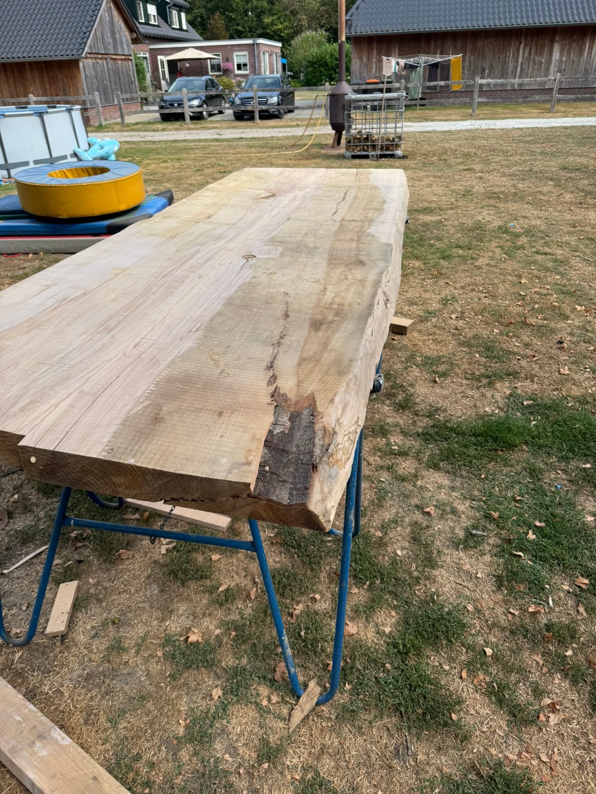 Boomstamtafel beuken, Ophalen, 50 tot 100 cm, Landelijk, Vijf personen of meer