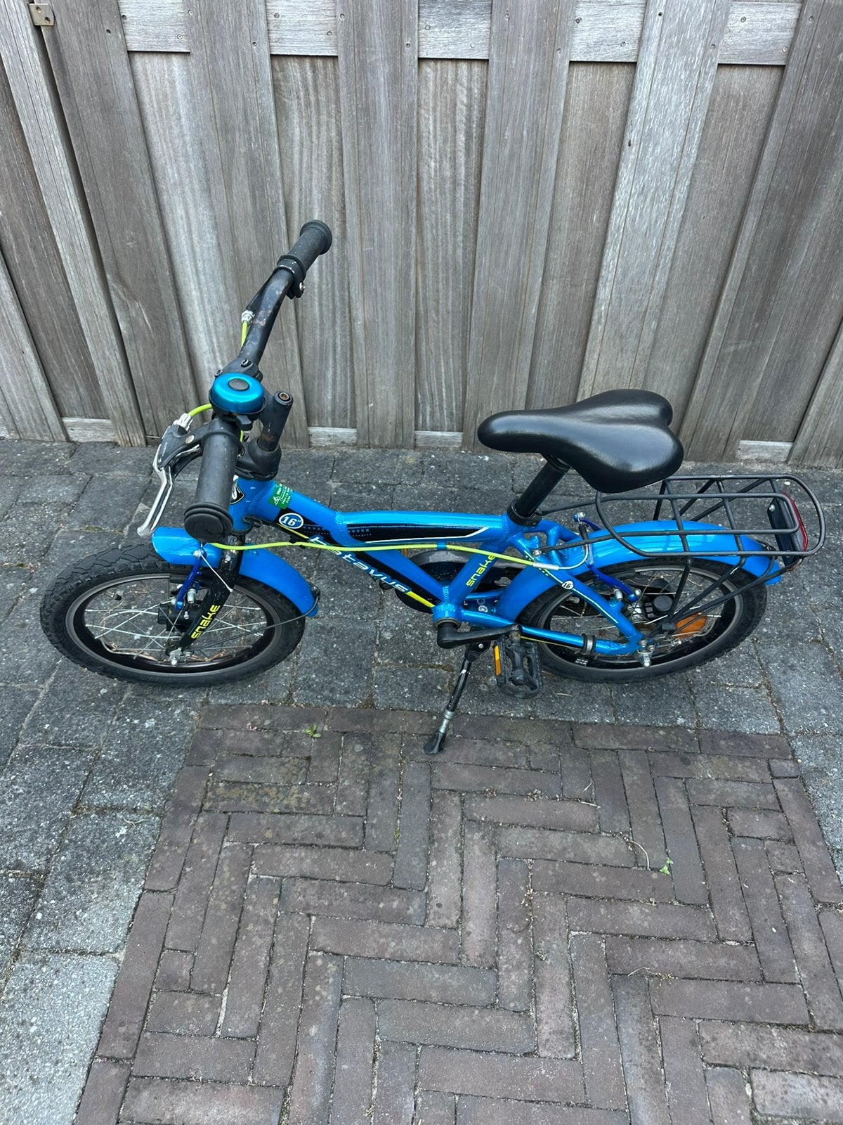 Stoere Batavus Snake jongensfiets - 16 inch - Blauw, Ophalen, Gebruikt, 16 tot 20 inch