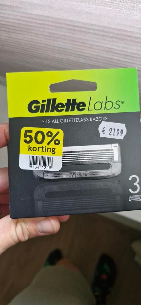 Gillette Labs Scheermesjes - 3 stuks - Nieuw, Ophalen, Nieuw, Overige typen