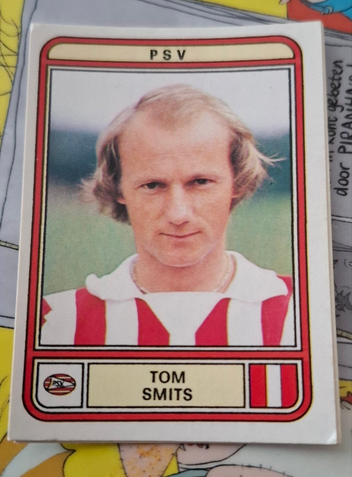 Panini voetbal 80 Ton Smits > PSV, Verzamelen, Ophalen of Verzenden, Nieuw, PSV, Poster, Plaatje of Sticker