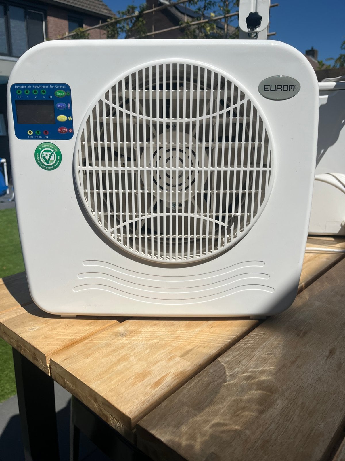 Eurom AC 2401 caravan airco, in goede staat, Ophalen, Minder dan 60 m³, 3 snelheden of meer, Zo goed als nieuw
