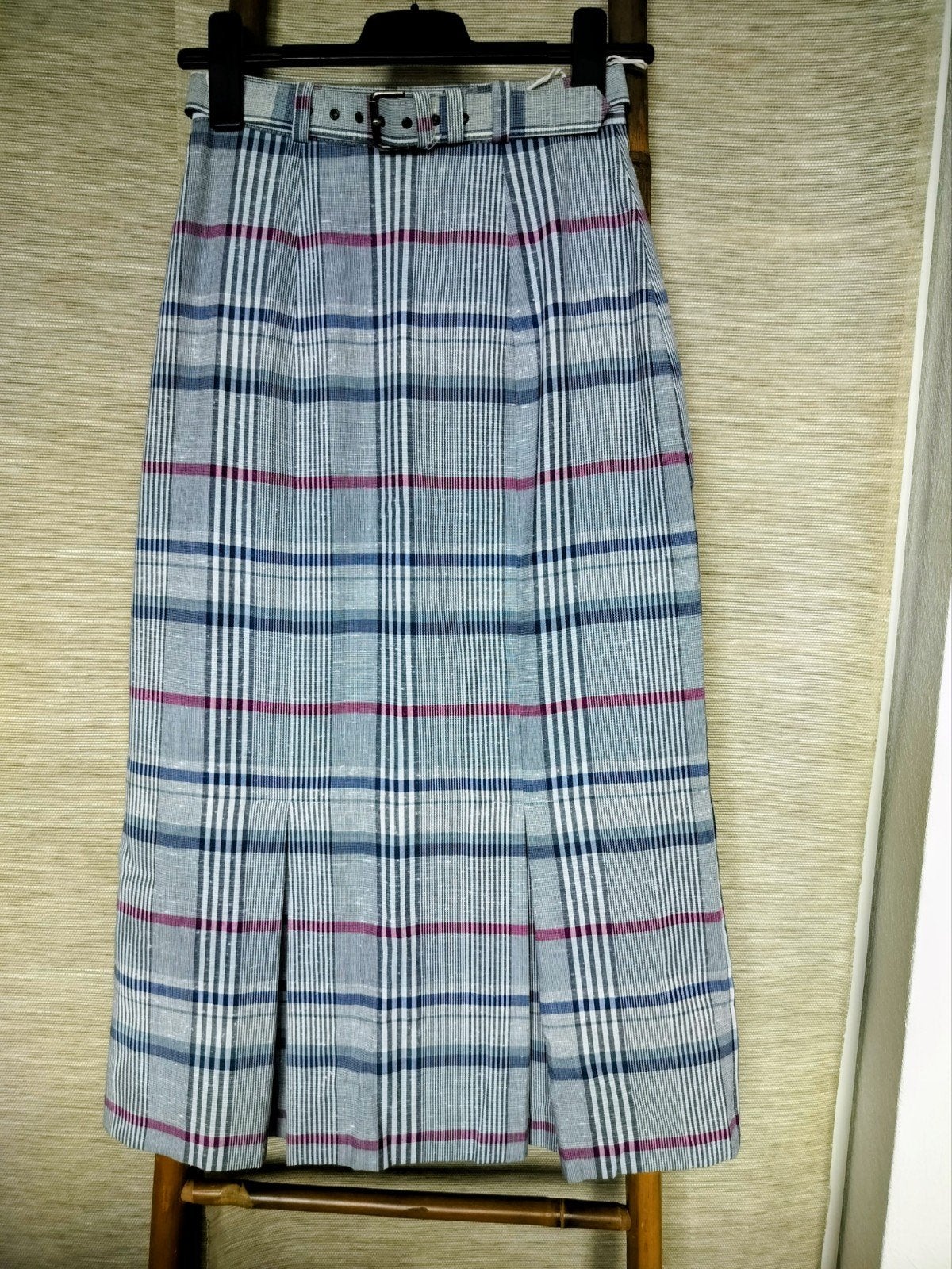 Vintage rok met bijpassende riem, Kleding | Dames, Blauw, Ophalen of Verzenden, Zo goed als nieuw, Maat 36 (S)