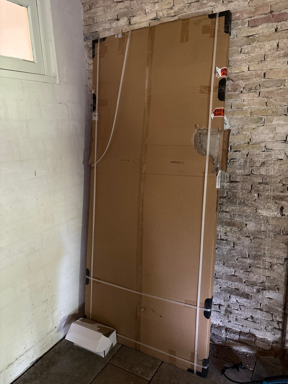 Saniclear Douchedeur Modern Glas 90x200cm met handvaten, Ophalen, Nieuw, Met douche
