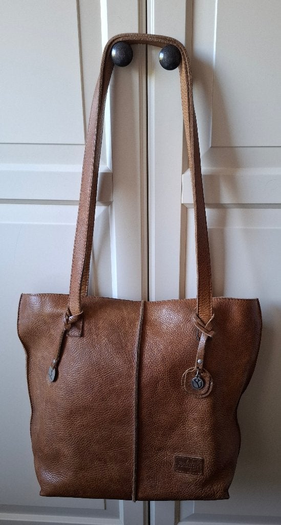 SoDutch Shopper Tulp cognac, Ophalen of Verzenden, Zo goed als nieuw, Bruin, Shopper
