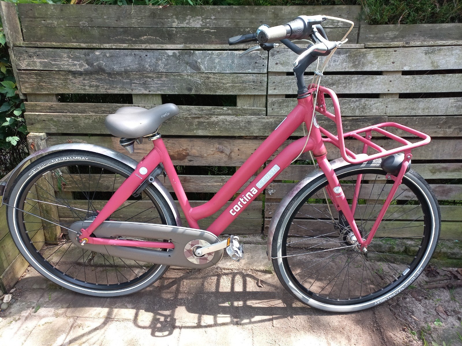 Cortina Crush Damesfiets - Roze met voordrager, Ophalen, Gebruikt, Overige merken, Versnellingen