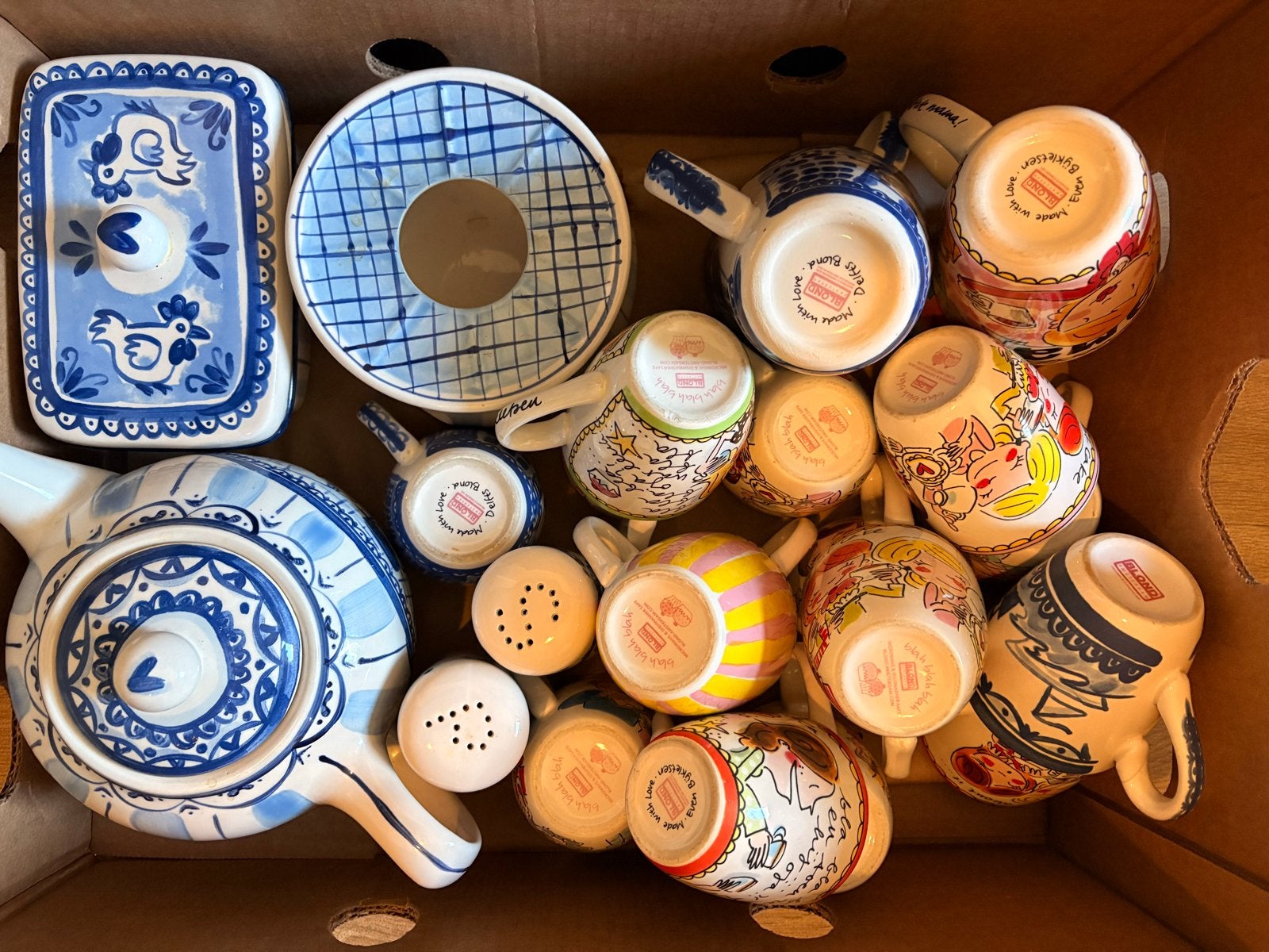 Blond Amsterdam Servies - Bijkletsen en Blauw Collectie, Ophalen, Gebruikt, Keramiek, Modern