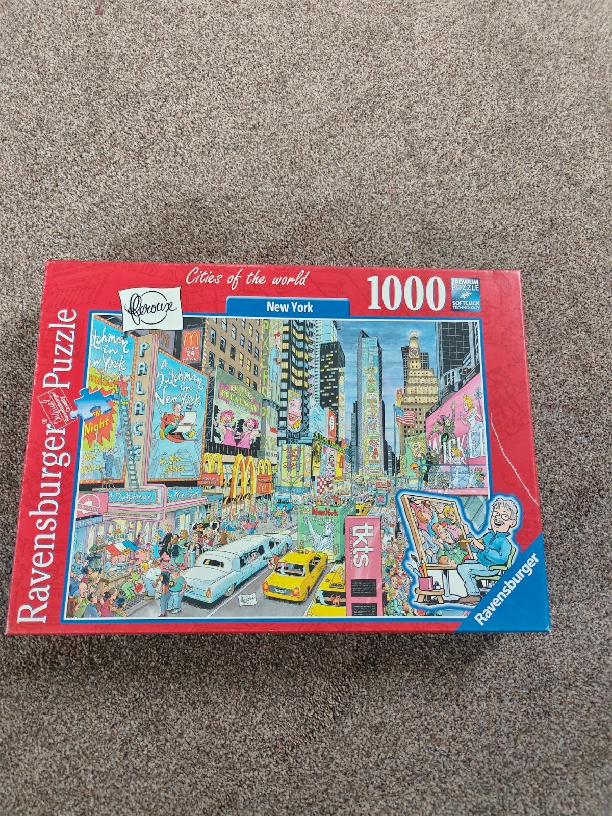 Ravensburger New York Cities of the World 1000 stuk, Ophalen, 500 t/m 1500 stukjes, Gebruikt, Legpuzzel
