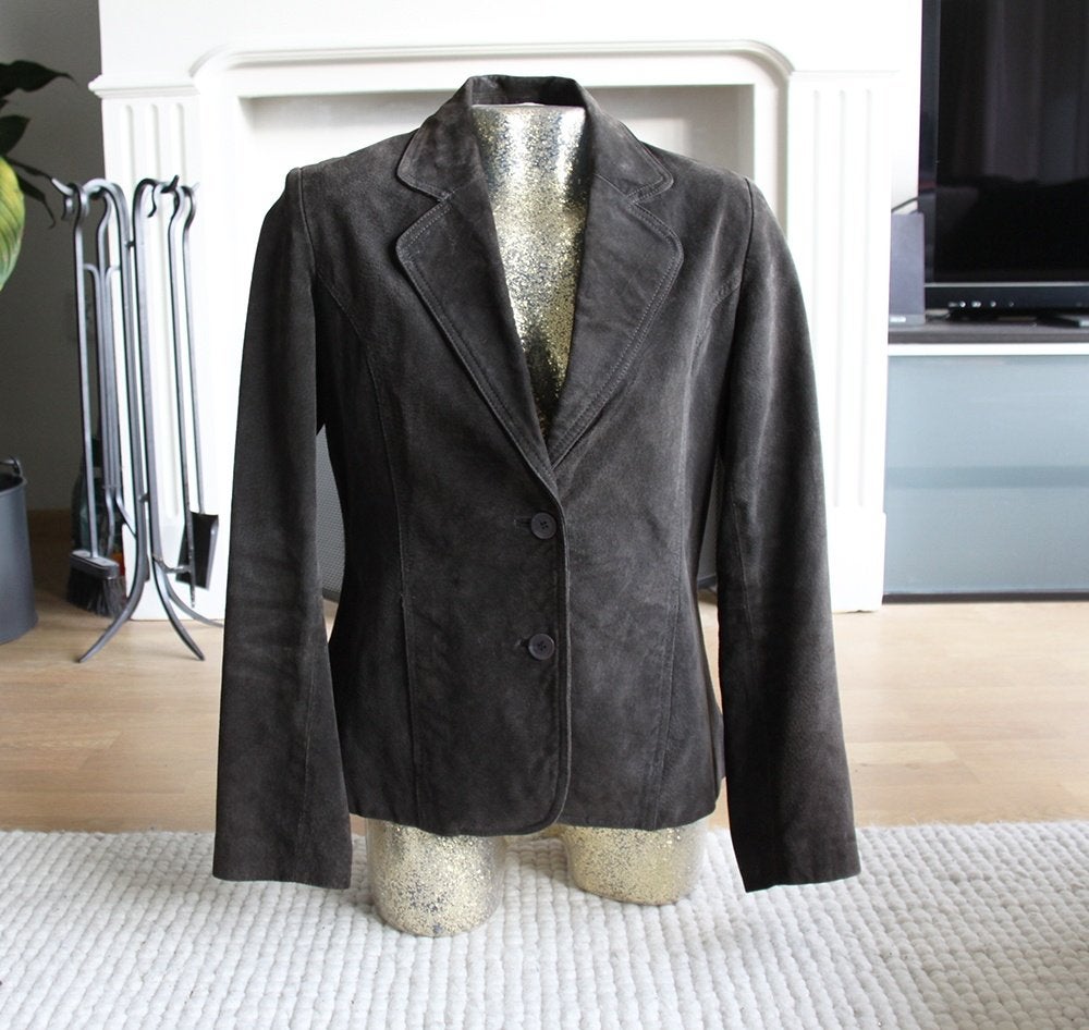 Prachtig Suede Soya Jasje (L) € 45,-, Overige kleuren, Soyaconcept, Maat 42/44 (L), Ophalen of Verzenden
