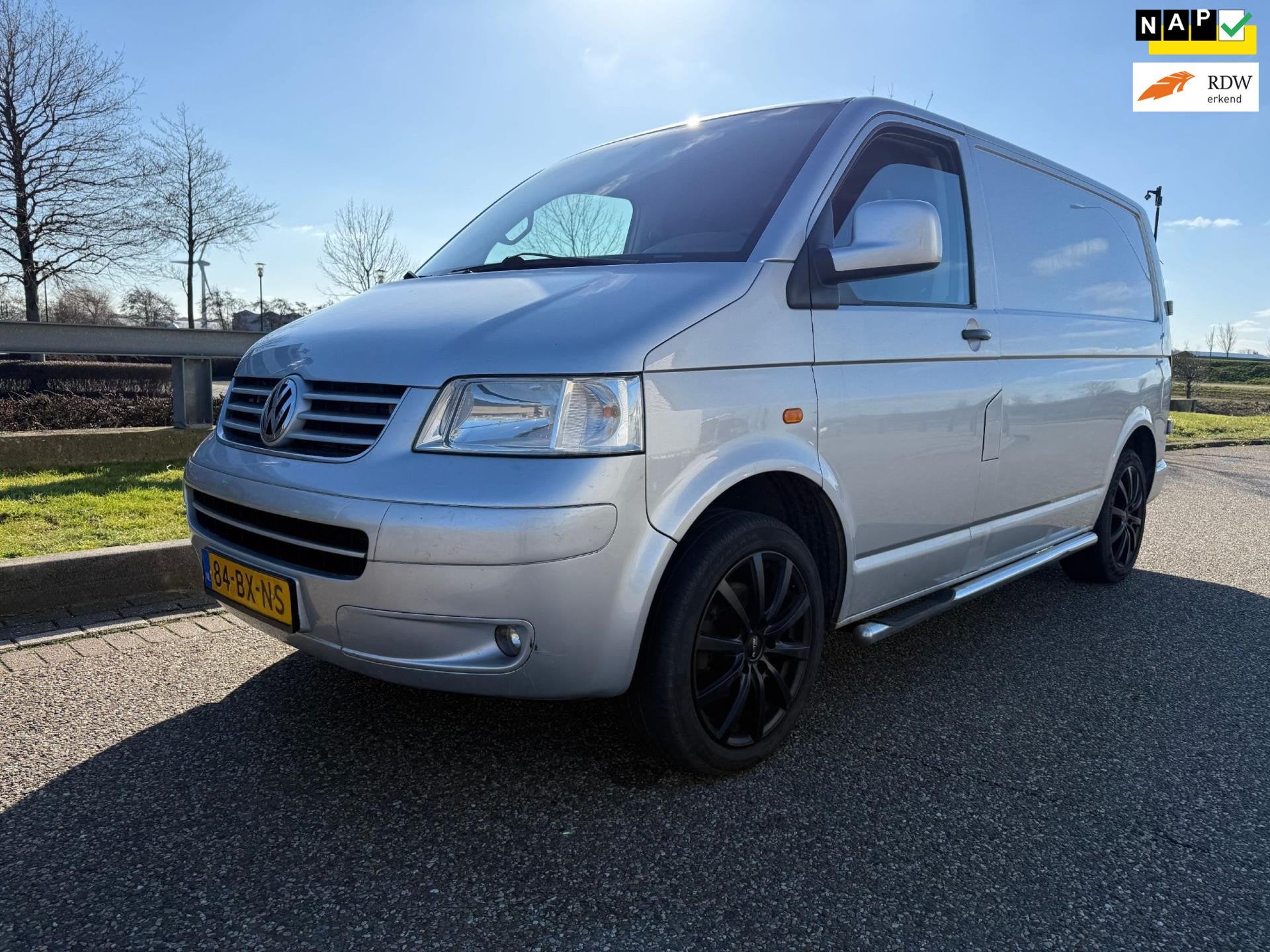 Volkswagen Transporter 2.5 TDI 300 Highline * NAP * APK * AU, Gebruikt, Zwart, Volkswagen, Bedrijf