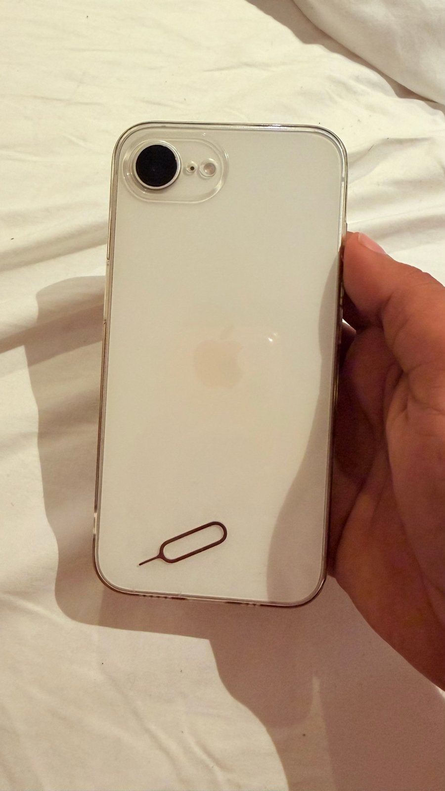 iPhone 16e 128GB Wit - Zo goed als nieuw, Telecommunicatie, Mobiele telefoons | Apple iPhone, Ophalen, Wit, Zo goed als nieuw