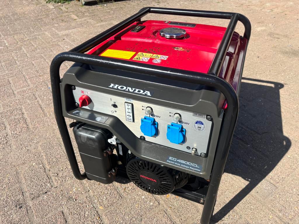 5 KVA aggregaat 230 Volt Honda GX390 benzine  D-AVR, Ophalen, Gebruikt, 5 tot 10 kVA, Benzine