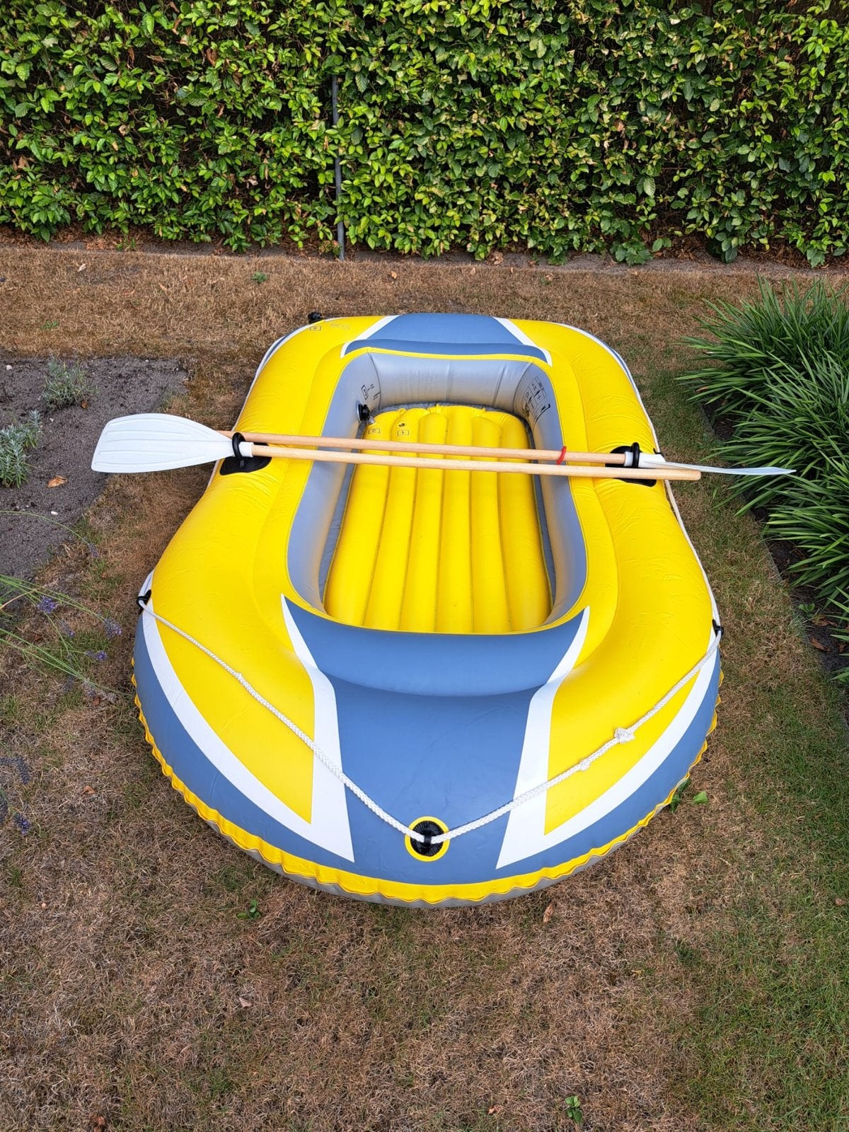 Bestway Opblaasboot Hydro-Force Raft Set - Geel/Blauw, Watersport en Boten, Suppen, Gebruikt, Ophalen of Verzenden