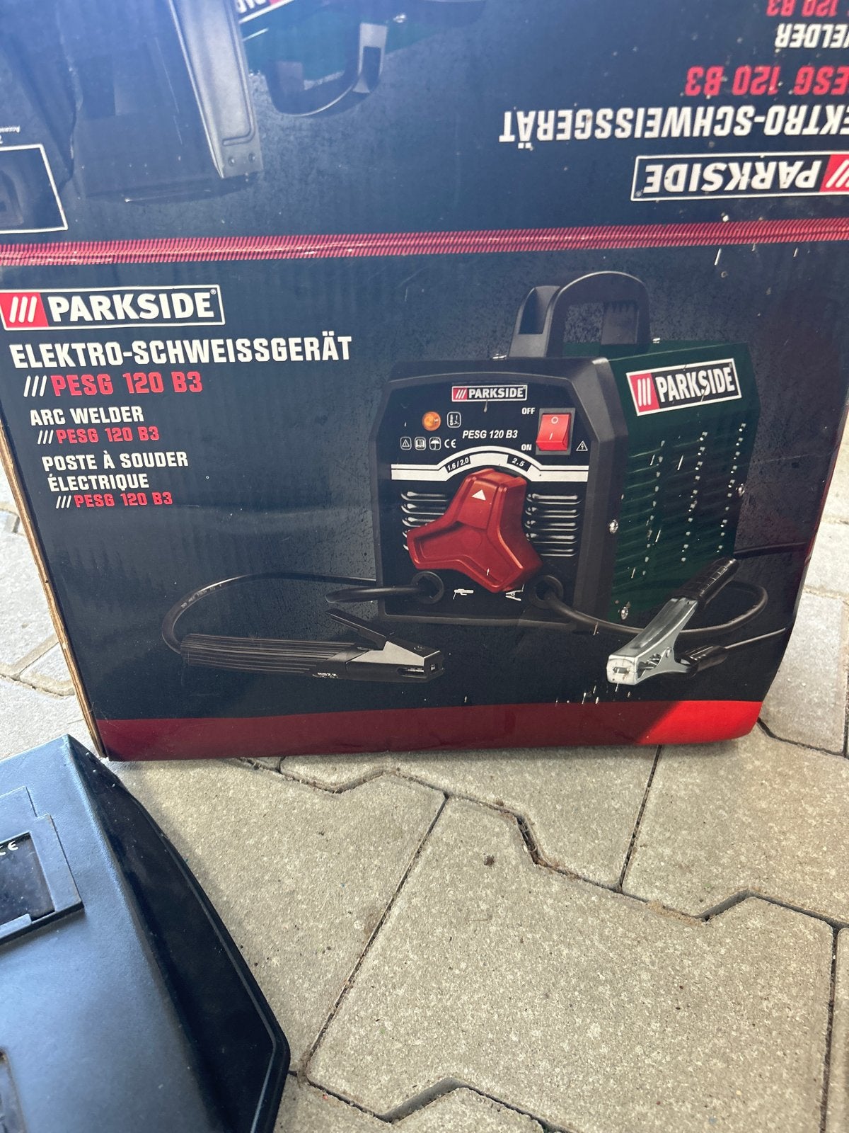Parkside Elektro-Schweißgerät PESG 120 B3 - Arc Welder, Ophalen, Gebruikt, Minder dan 150 ampère, Elektroden