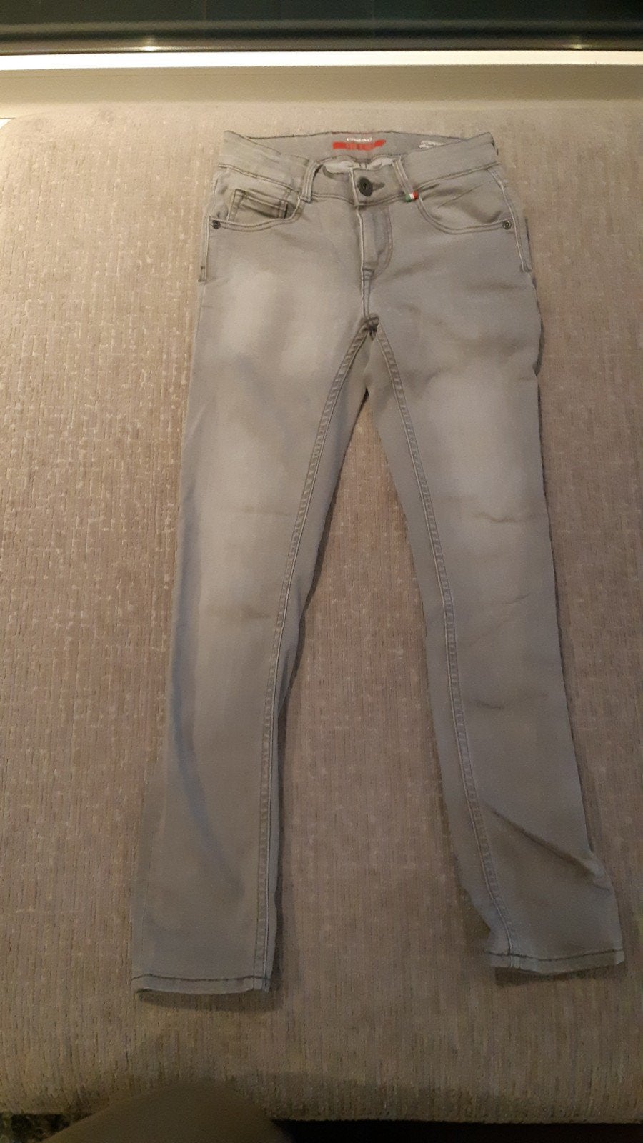 Vingino skinny spijkerbroek maat 140, Kinderen en Baby's, Kinderkleding | Maat 140, Broek, Gebruikt, Ophalen of Verzenden, Vingino