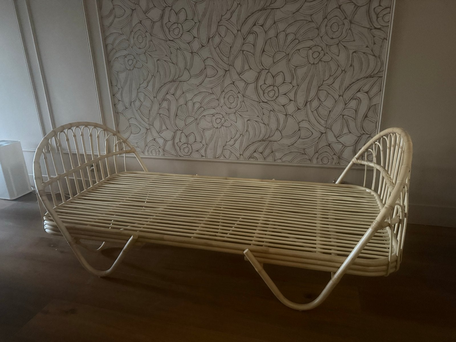 Rotan Leo & moon jade bed, Ophalen of Verzenden, 180 cm of meer