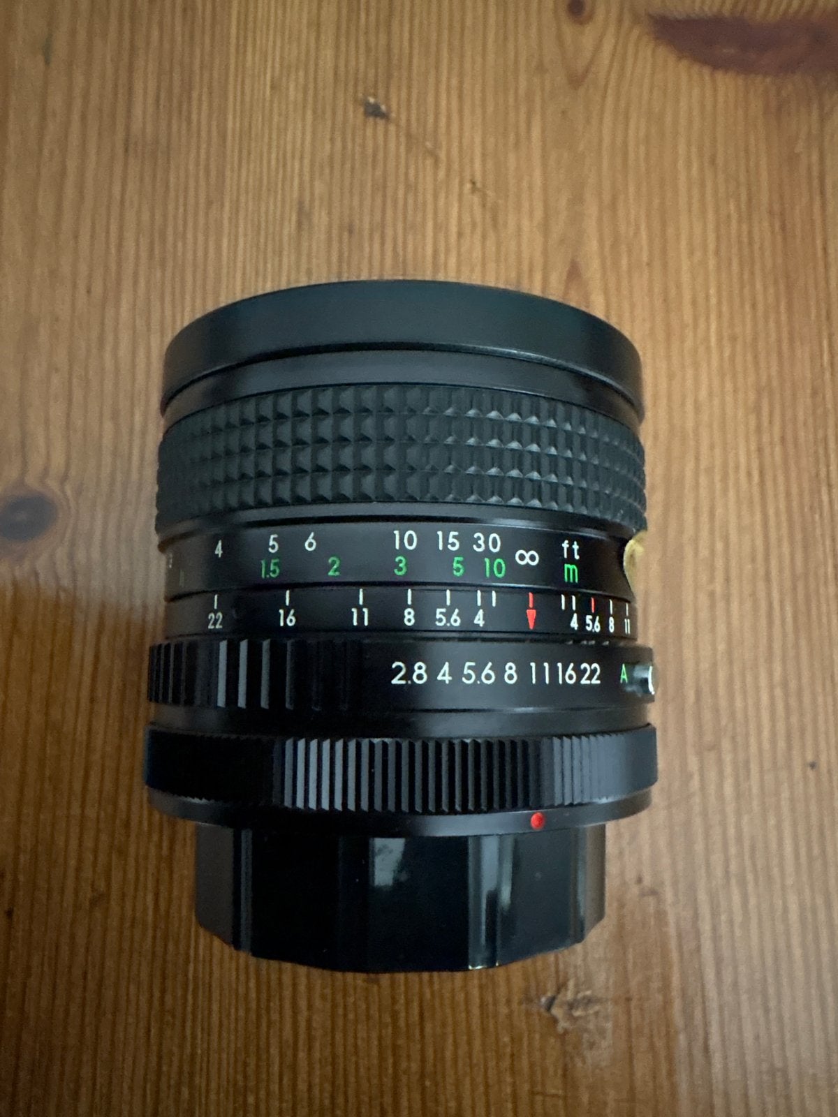 Vintage lens 2.8/28mm, Audio, Tv en Foto, Ophalen, Overige merken, Gebruikt, Groothoeklens