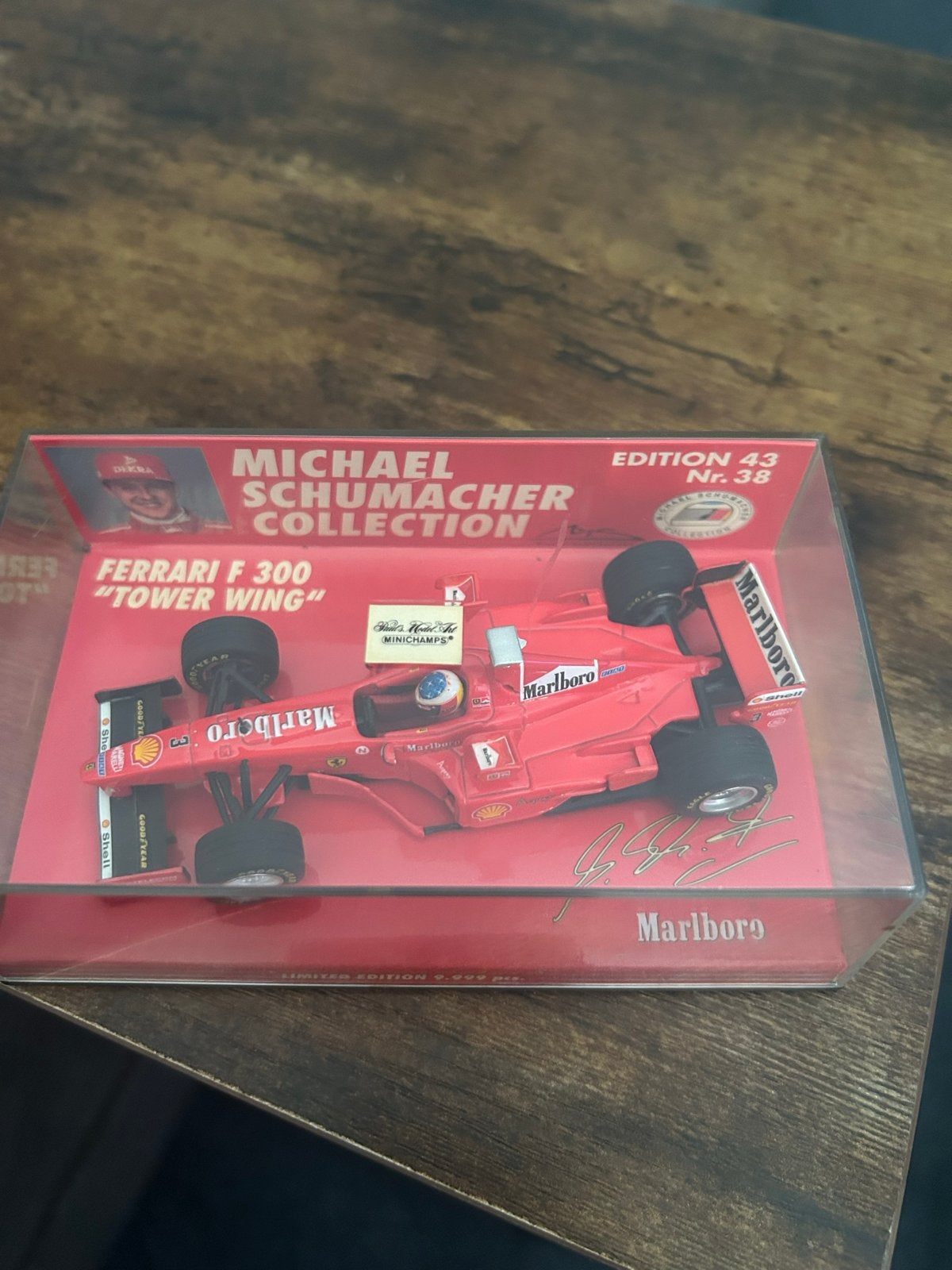 Ferrari F300 "Tower Wing" Marlboro - Michael Schumacher, Ophalen of Verzenden, Zo goed als nieuw, Auto, MiniChamps