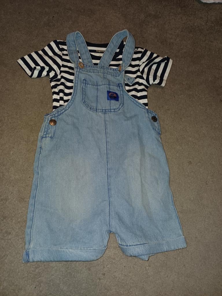 Setje salopette en shirt maat 92, Ophalen of Verzenden