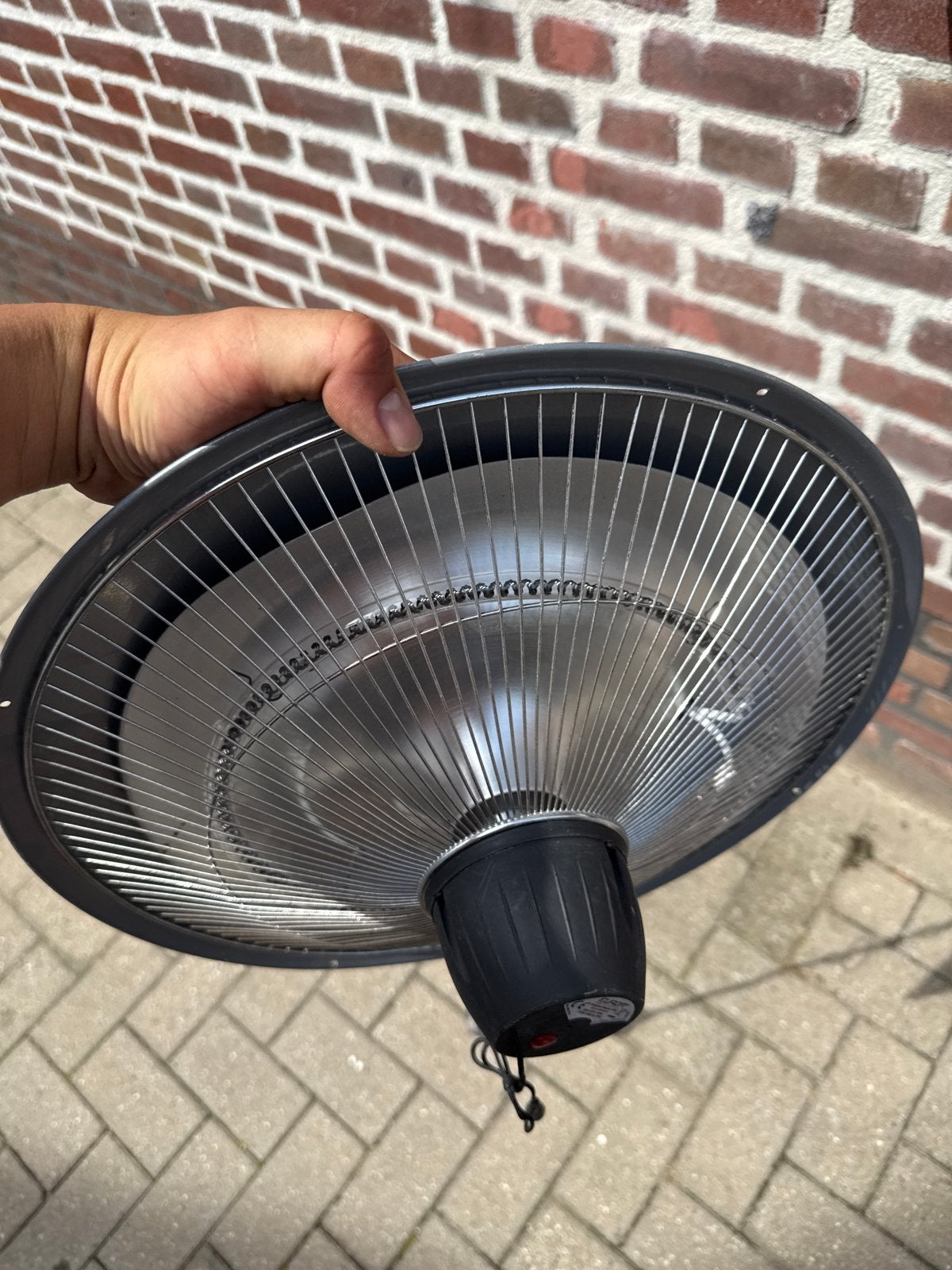Elektrische terrasverwarmer voor plafond of parasol, Ophalen, Gebruikt, Elektrisch, Plafond